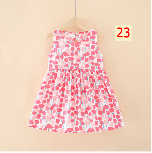 24HA53.01 - SET 2 VÁY LANH LỤA BÉ GÁI