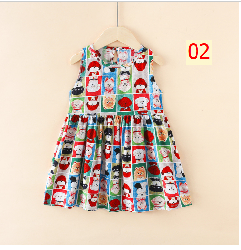 24HA53.01 - SET 2 VÁY LANH LỤA BÉ GÁI