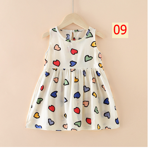 24HA53.01 - SET 2 VÁY LANH LỤA BÉ GÁI