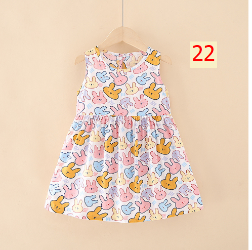 24HA53.01 - SET 2 VÁY LANH LỤA BÉ GÁI