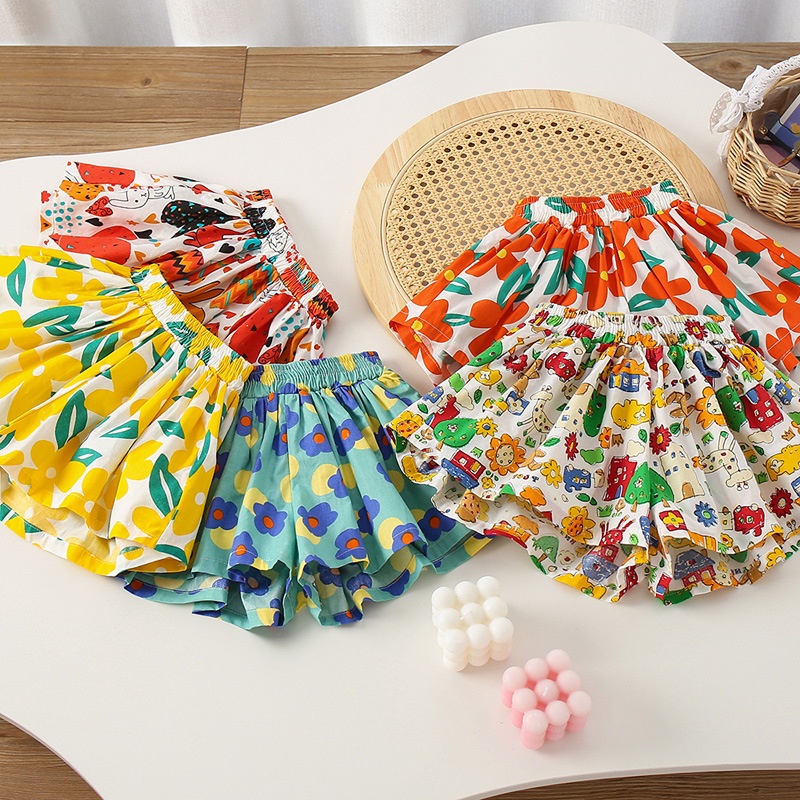 24HA53.02 - QUẦN SHORT VÁY BÉ GÁI