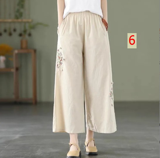 24HH63.06- ❌QUẦN ỐNG SUÔNG THÊU HOA