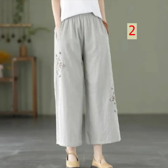 24HH63.06- ❌QUẦN ỐNG SUÔNG THÊU HOA