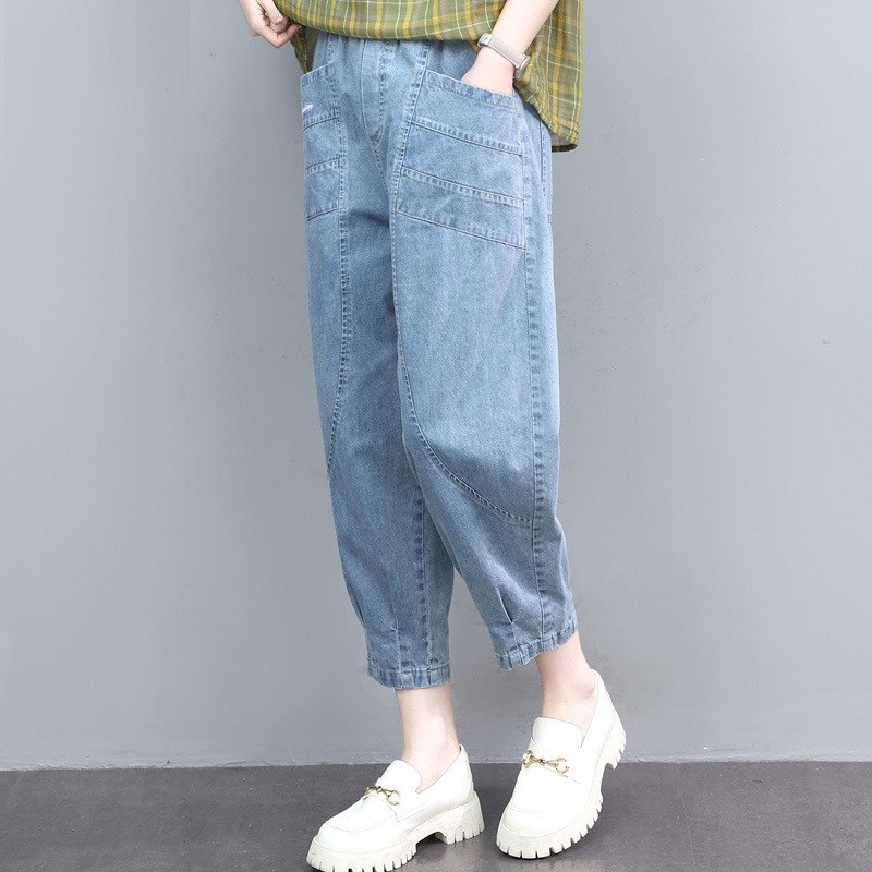 24HH63.14- ❌ QUẦN JEAN DÁNG THỤNG NỮ