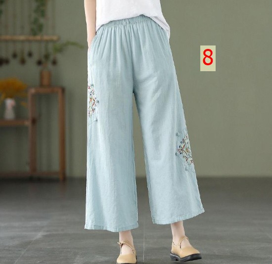 24HH63.06- ❌QUẦN ỐNG SUÔNG THÊU HOA