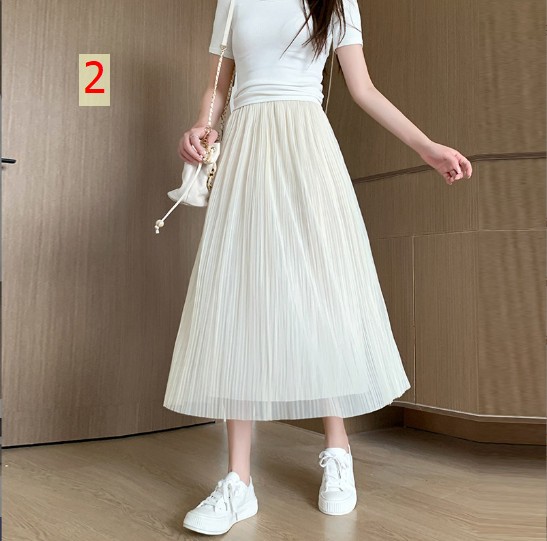 24HH63.11 - CHÂN VÁY VOAN XẾP LY