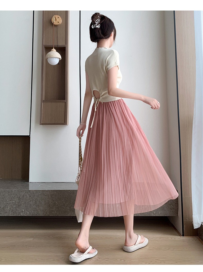 24HH63.11 - CHÂN VÁY VOAN XẾP LY