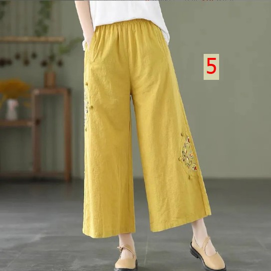 24HH63.06- ❌QUẦN ỐNG SUÔNG THÊU HOA