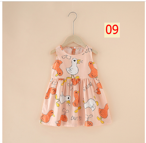 24HH73.04 - VÁY LANH LỤA CHO BÉ