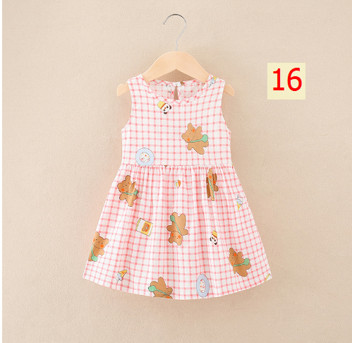 24HH73.04 - VÁY LANH LỤA CHO BÉ
