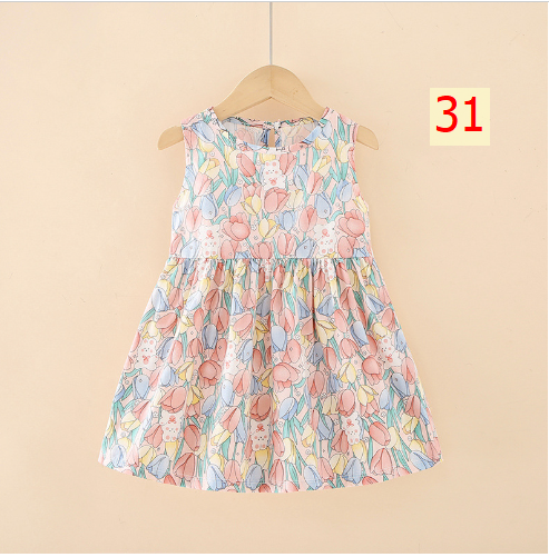 24HH73.04 - VÁY LANH LỤA CHO BÉ