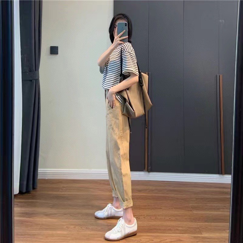 24HH73.06 - ÁO PHÔNG KẺ NỮ