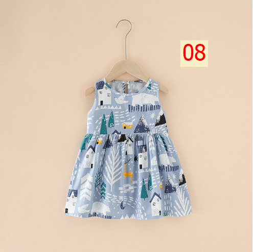 24HH73.04 - VÁY LANH LỤA CHO BÉ