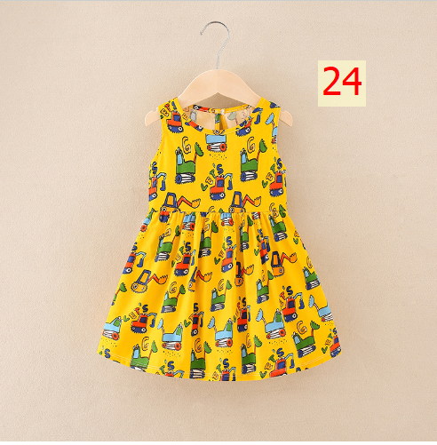 24HH73.04 - VÁY LANH LỤA CHO BÉ