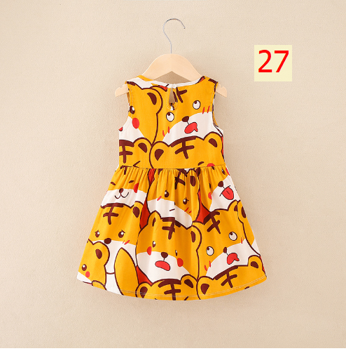 24HH73.04 - VÁY LANH LỤA CHO BÉ