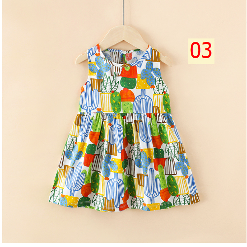 24HH73.04 - VÁY LANH LỤA CHO BÉ
