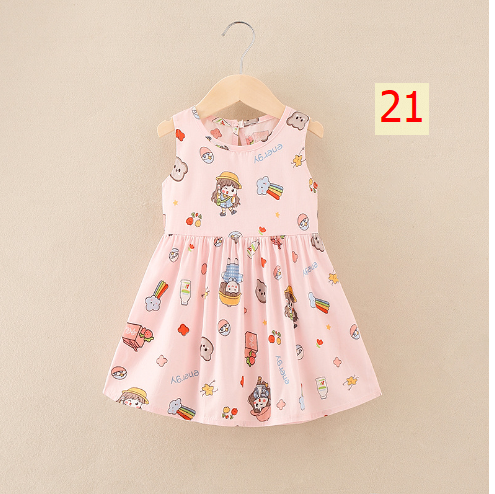 24HH73.04 - VÁY LANH LỤA CHO BÉ