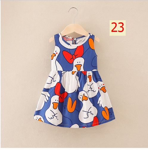 24HH73.04 - VÁY LANH LỤA CHO BÉ