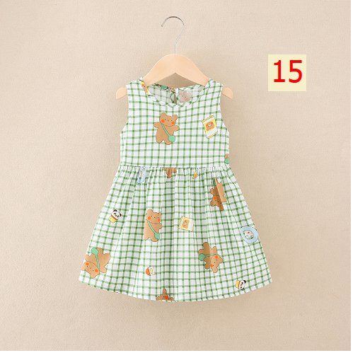 24HH73.04 - VÁY LANH LỤA CHO BÉ