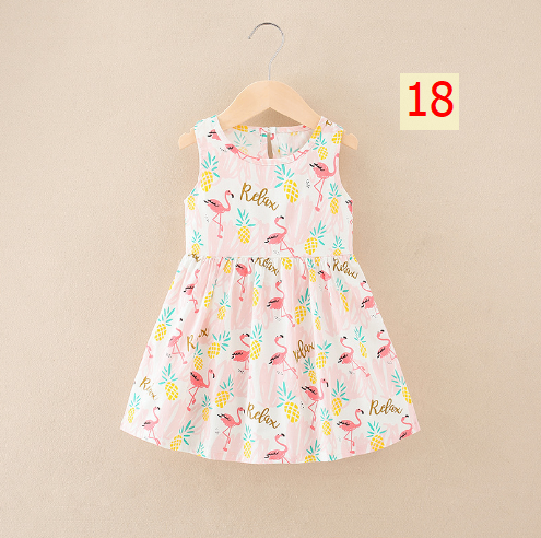24HH73.04 - VÁY LANH LỤA CHO BÉ