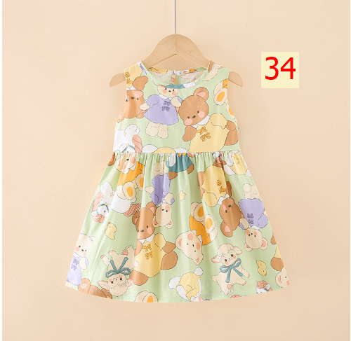 24HH73.04 - VÁY LANH LỤA CHO BÉ