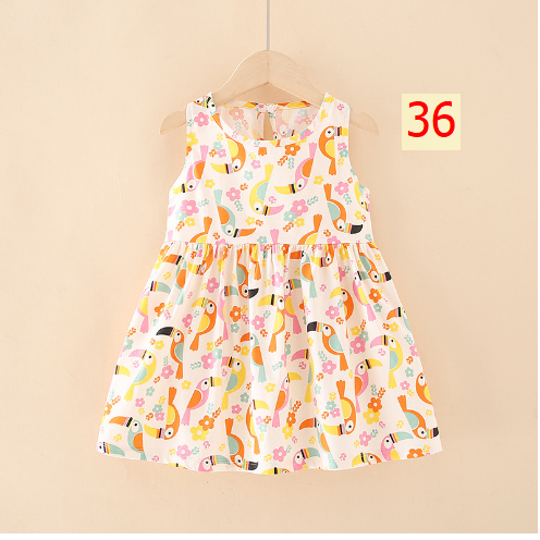 24HH73.04 - VÁY LANH LỤA CHO BÉ