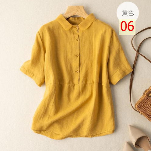 24HA83.01 - SƠ MI ĐŨI TRƠN CỘC TAY