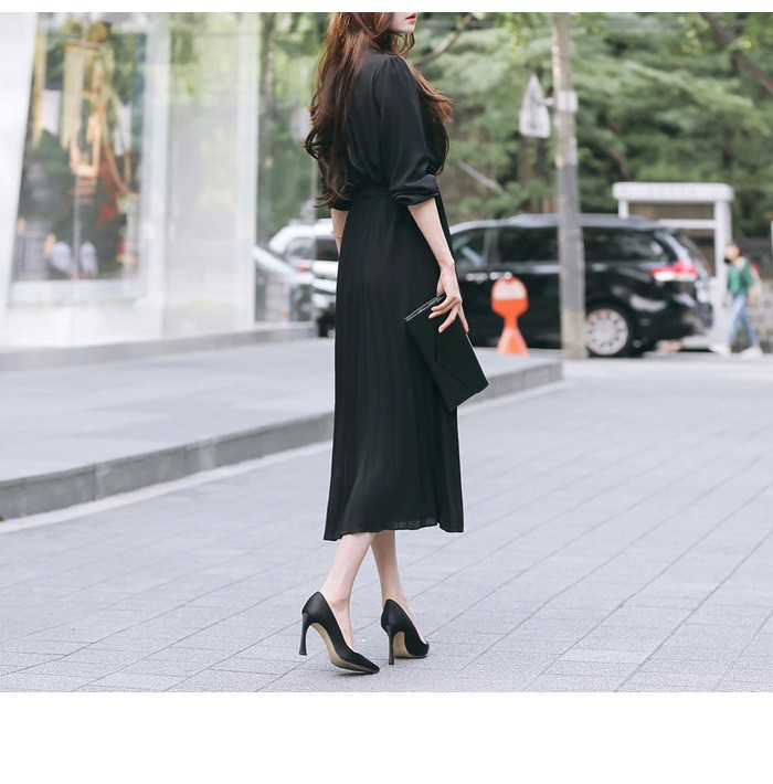 24HA83.03 - VÁY XẾP LY DÁNG DÀI