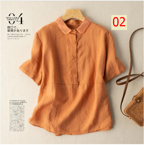 24HA83.01 - SƠ MI ĐŨI TRƠN CỘC TAY
