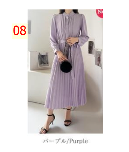 24HA83.03 - VÁY XẾP LY DÁNG DÀI