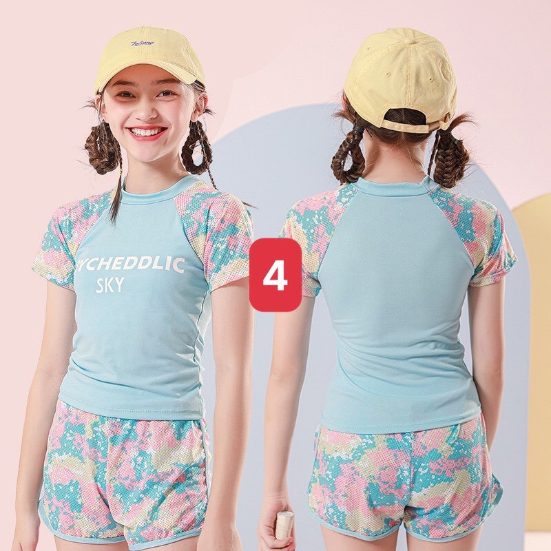 24HA93.07 - BỘ BƠI SIZE ĐẠI CHO BÉ GÁI