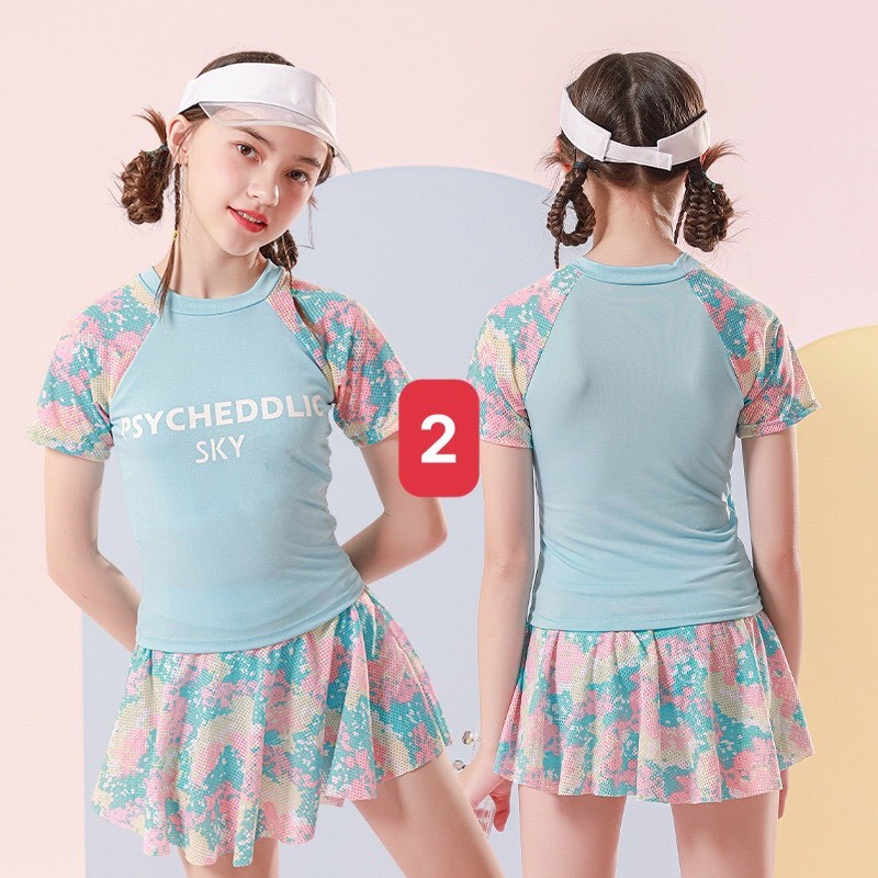 24HA93.07 - BỘ BƠI SIZE ĐẠI CHO BÉ GÁI