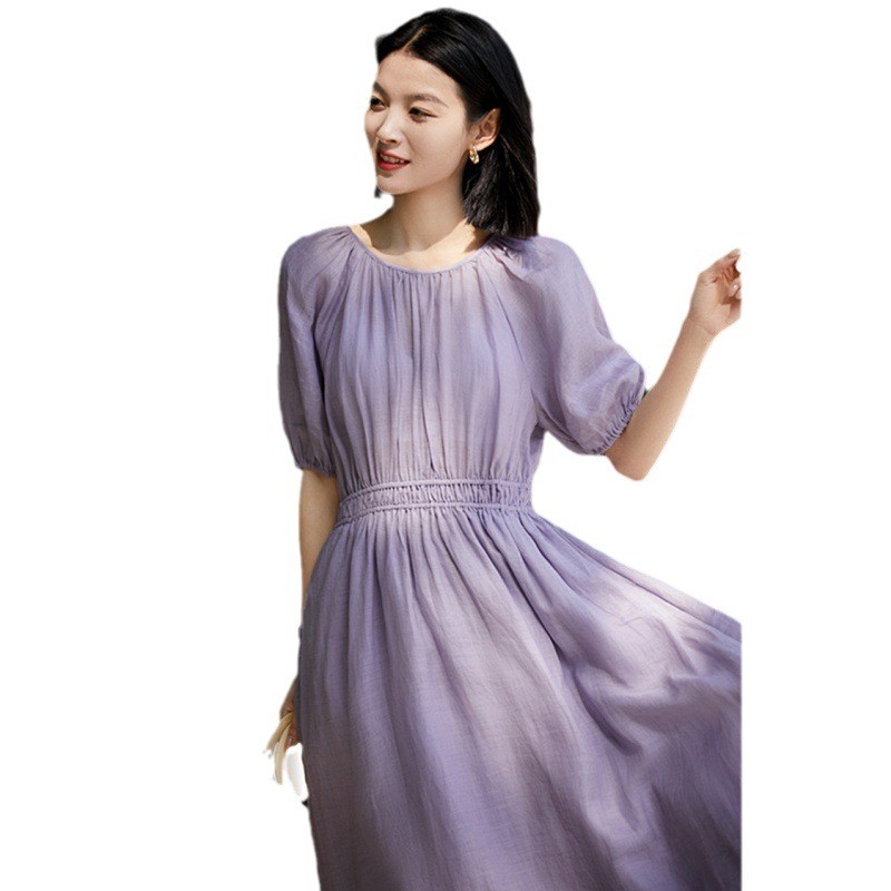 24HA93.11 - VÁY TÍM NỮ SIÊU XINH