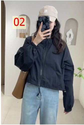 24HA93.08 - ÁO KHOÁC GIÓ MỎNG NỮ