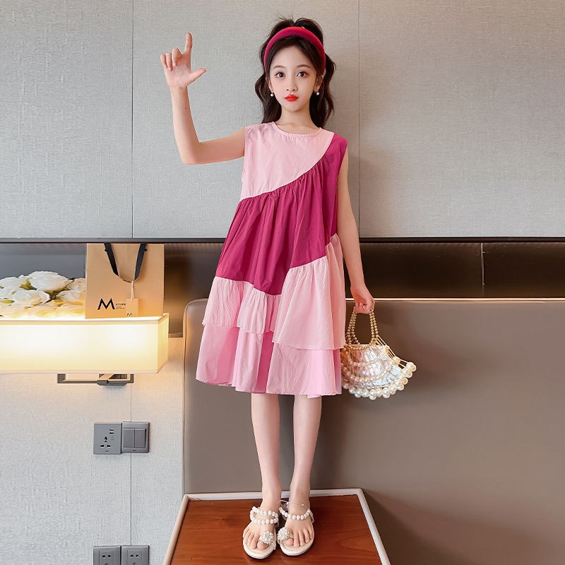 24HH113.08 - #VÁY #SUÔNG BG CỌC TAY 2 TẦNG PHỐI MÀU