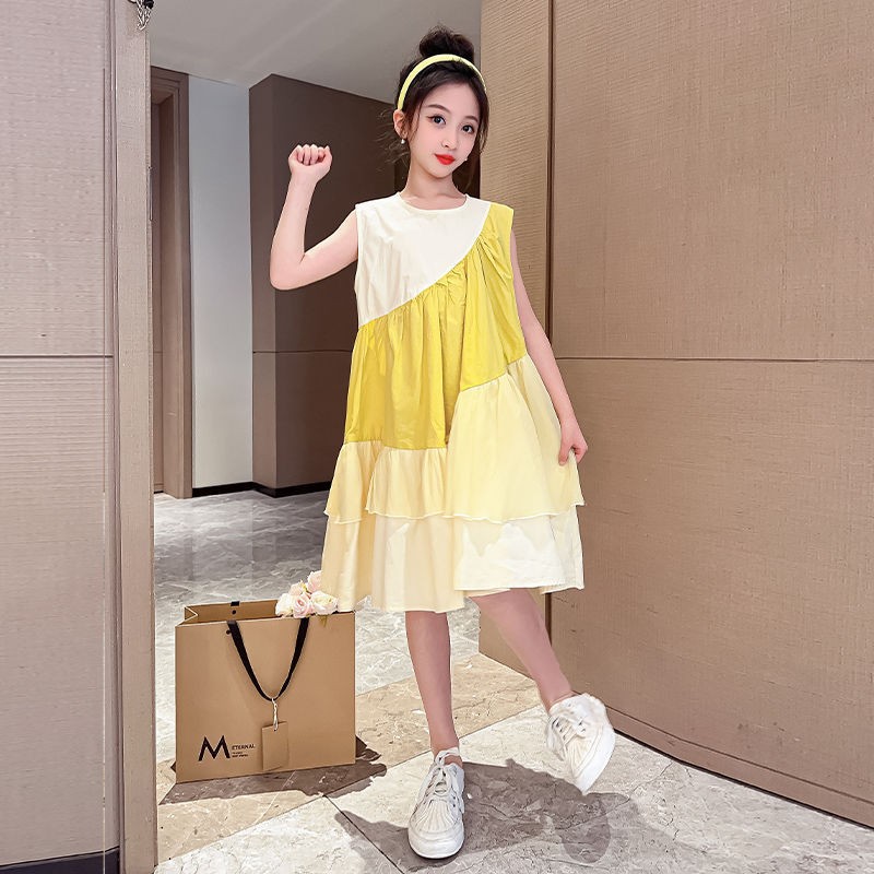 24HH113.08 - #VÁY #SUÔNG BG CỌC TAY 2 TẦNG PHỐI MÀU
