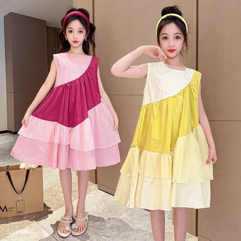 24HH113.08 - #VÁY #SUÔNG BG CỌC TAY 2 TẦNG PHỐI MÀU