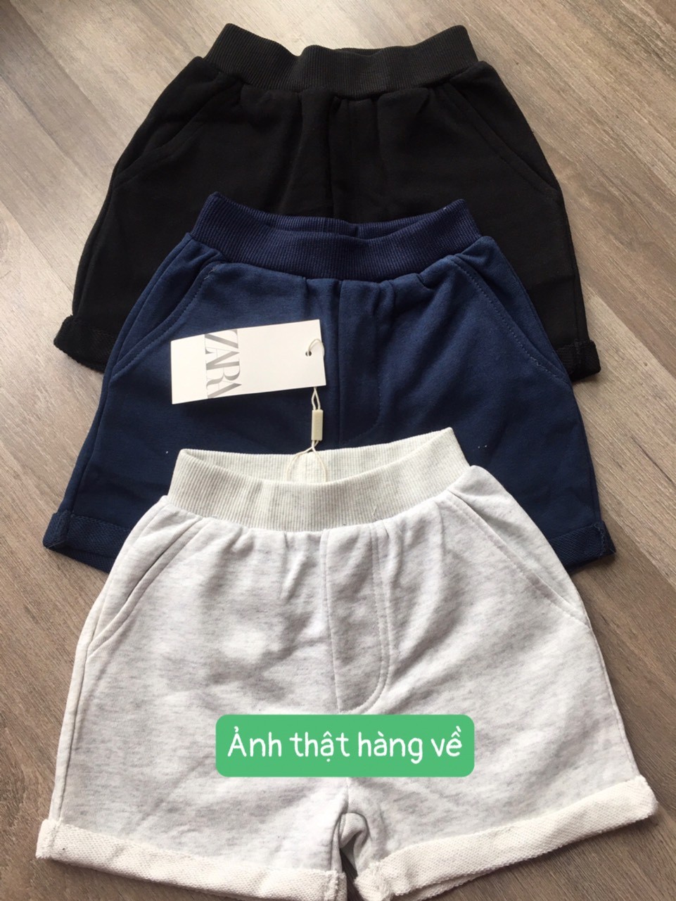 24HAVN02.113 - SÉT 3 QUẦN SHORT DA CÁ BÉ TRAI