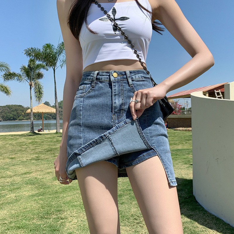 24HH153.05 - SHORT JEAN GIẢ VÁY
