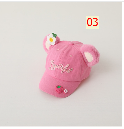 24HA153.07 - MŨ GẤU HỒNG BABY