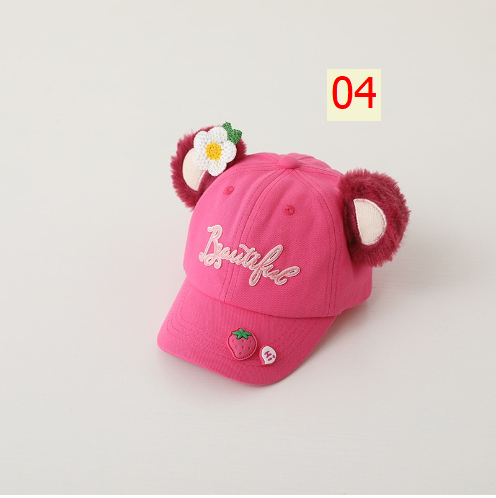 24HA153.07 - MŨ GẤU HỒNG BABY
