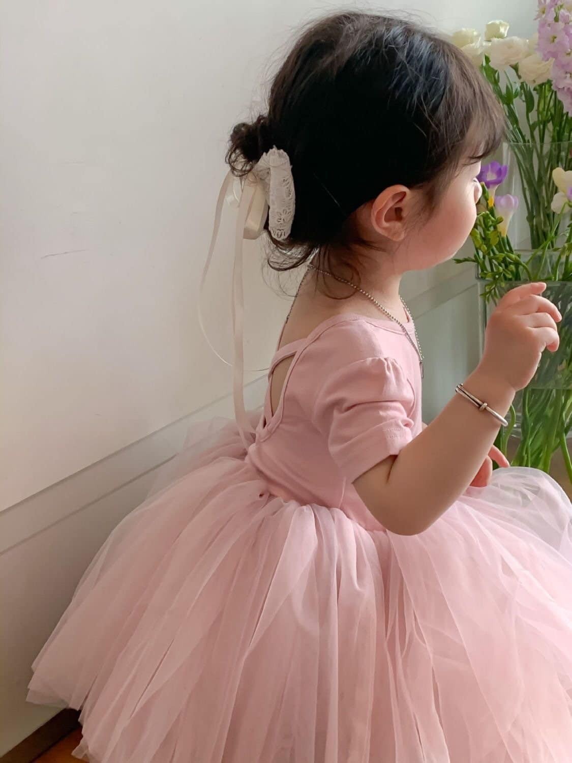 24HA163.09 - VÁY XOÈ BÉ GÁI ĐAN LƯNG