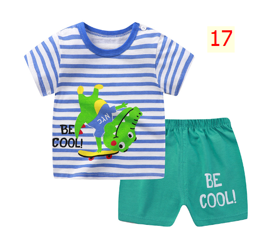 24HA173.03 - BỘ COTTON MẶC NHÀ CHO BÉ