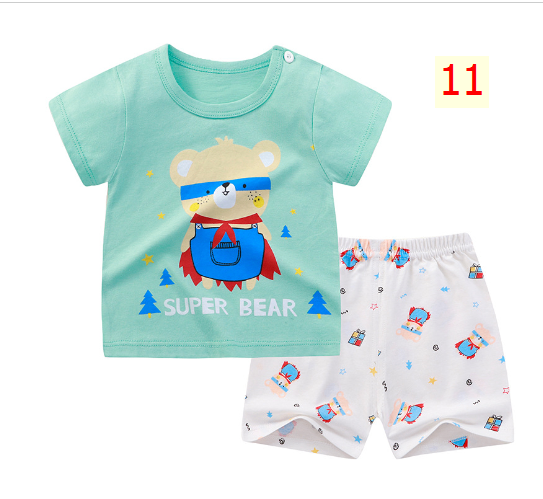24HA173.03 - BỘ COTTON MẶC NHÀ CHO BÉ