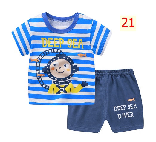 24HA173.03 - BỘ COTTON MẶC NHÀ CHO BÉ