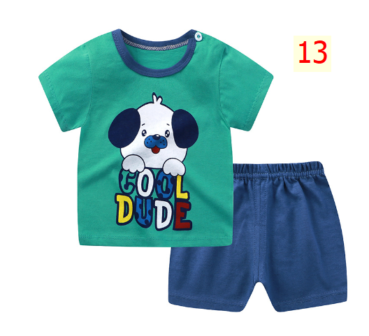 24HA173.03 - BỘ COTTON MẶC NHÀ CHO BÉ