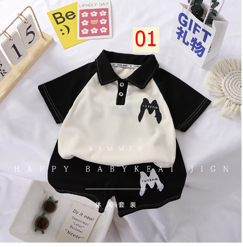 24HA173.09 - BỘ CỘC POLO BÉ TRAI BÉ GÁI