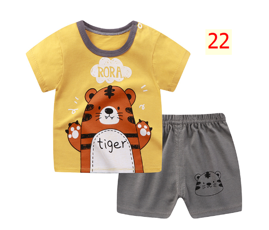 24HA173.03 - BỘ COTTON MẶC NHÀ CHO BÉ
