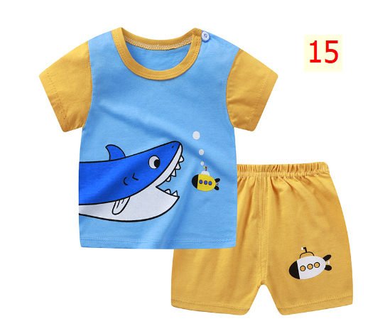24HA173.03 - BỘ COTTON MẶC NHÀ CHO BÉ
