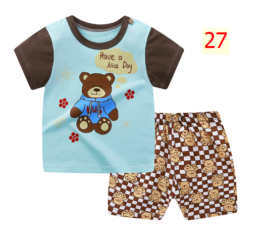 24HA173.03 - BỘ COTTON MẶC NHÀ CHO BÉ